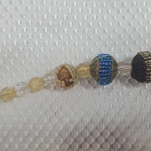 VINTAGE CHICOS CHUNKY BEAD AND CROTCHET NECKLACE MULTICOLORS - Picture 8 of 8